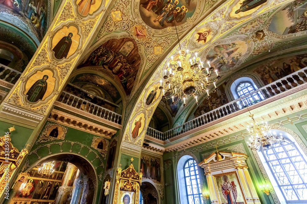Interior of the Annunciation Cathedral of the Kazan Kremlin