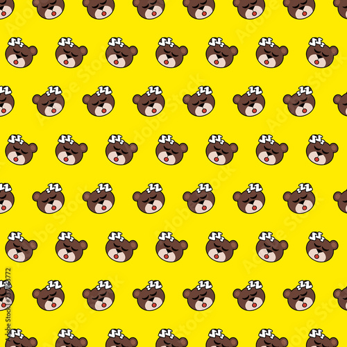 Bear - emoji pattern 35