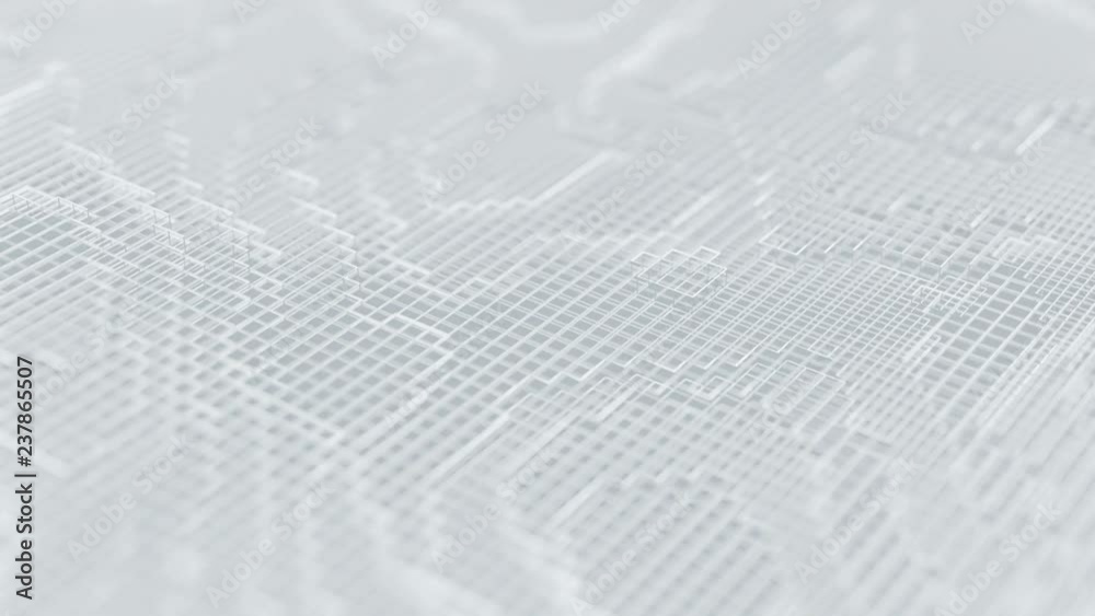 Abstract 3d rendering of seamless looped animation. Modern background design, 4k video