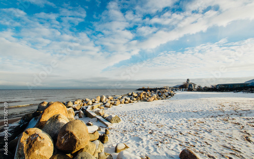 Ladoga lake, Saint-Petersburg, Russia, novevber