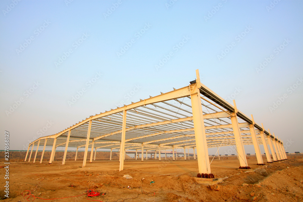 Obraz premium steel structure landscape