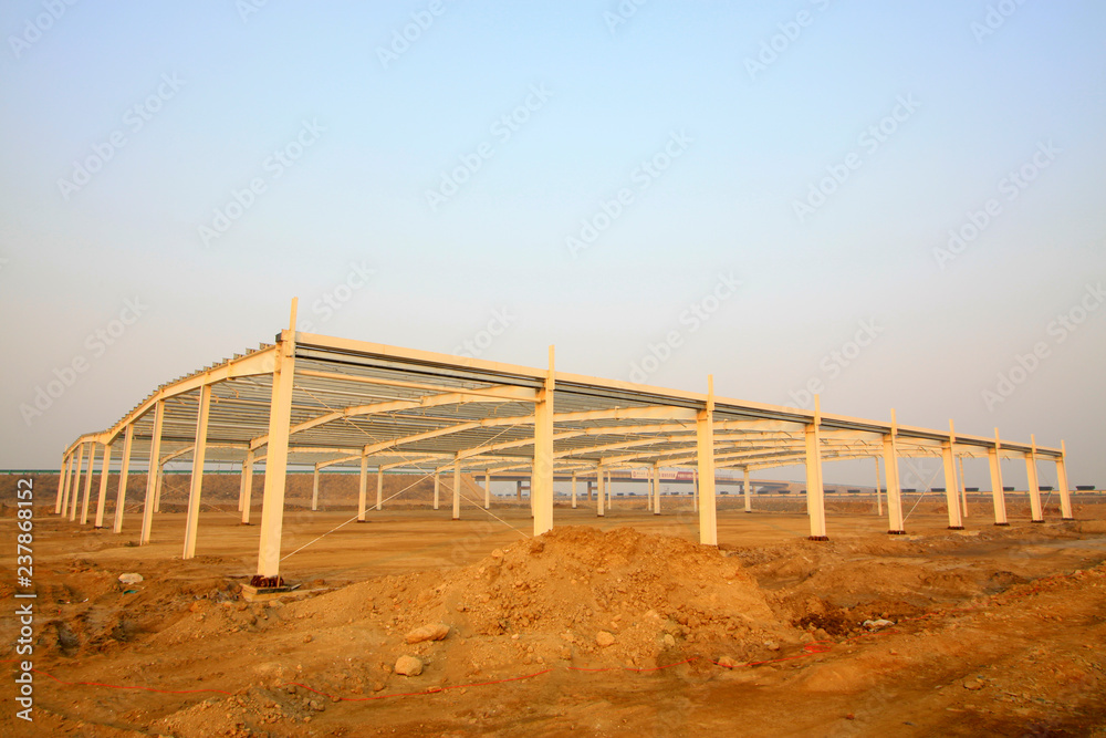 Obraz premium steel structure landscape