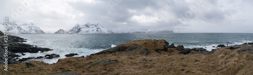Panorama of the Norwegian landscape