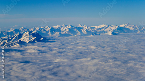 flight plane window view alps landscape