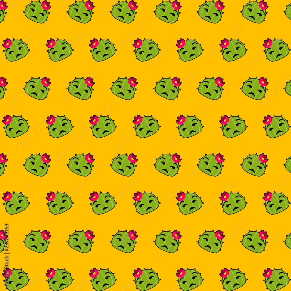 Cactus - emoji pattern 41