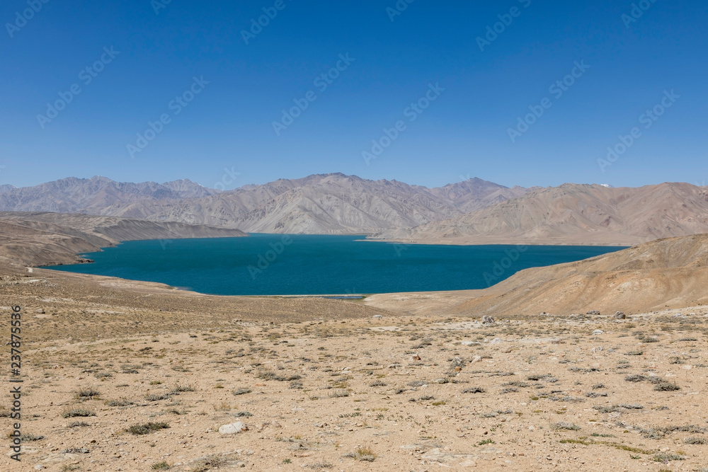 Yashikul lake in the Pamir mountains near Bulunkul in Tajikistan