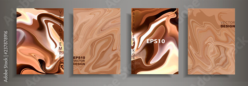 Modern design A4.Abstract chocolate coffee texture bright liquid colors.Coating with acrylic paints. Design presentations, printing, flyers, business cards, menu, poster, websites, packaging,cover