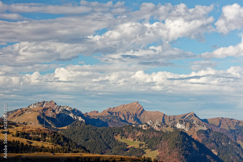 Views of west side of Churfirsten massif