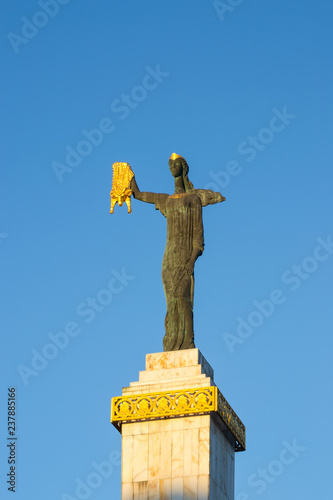 Obraz na płótnie Statue of Medea at the Europe Plaza of Batumi, Georgia w salonie