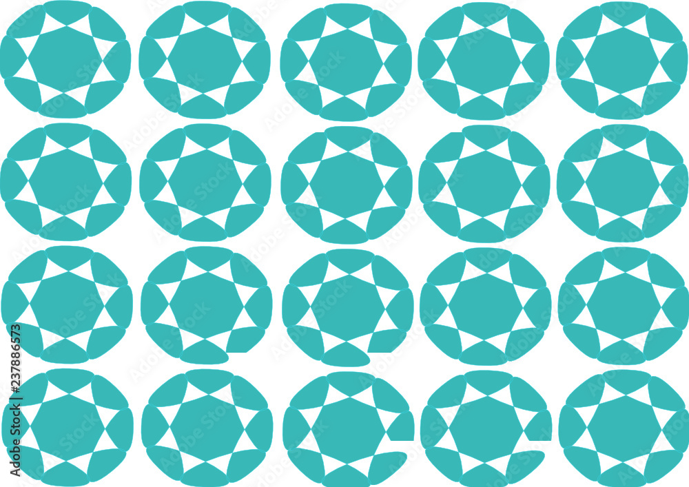 abstrait, arrière plan floral géométrique 