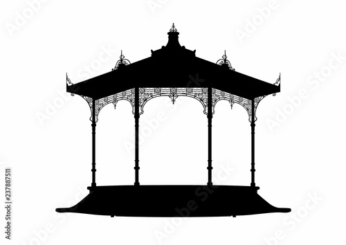 Shadow of a bandstand photo