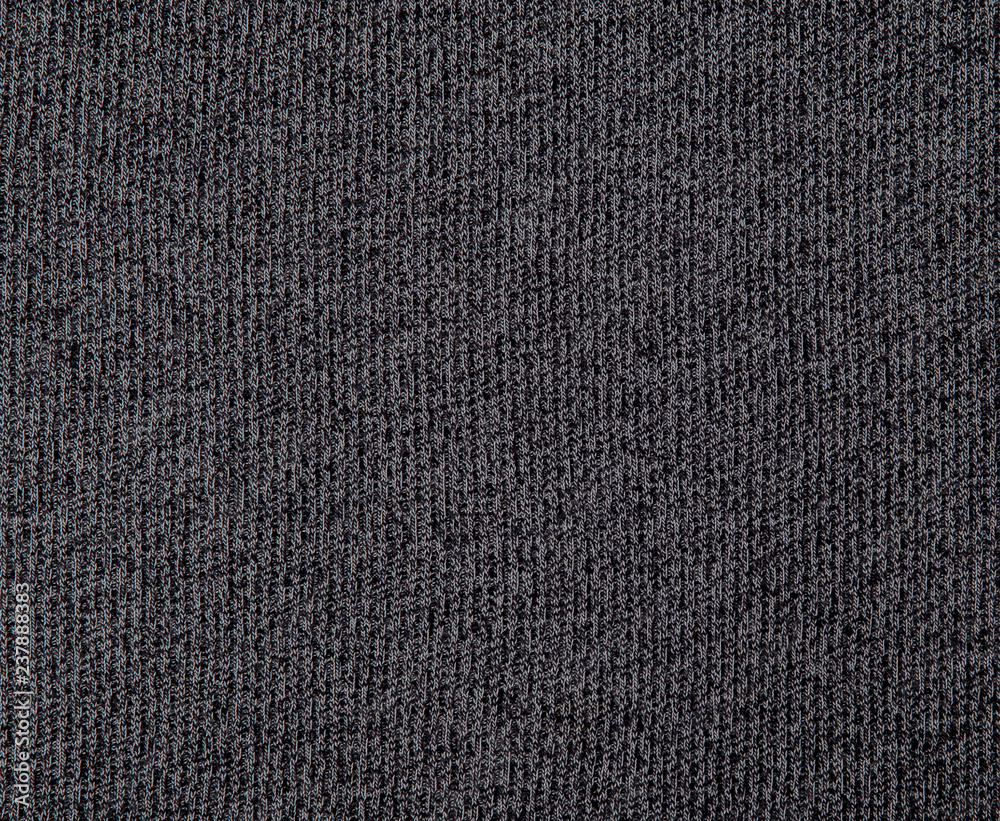 Textured dark gray fabric for the background Textured dark gray fabric for the background