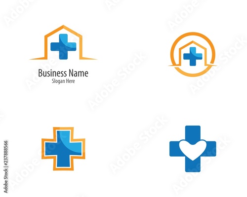 Medical logo template vector icon