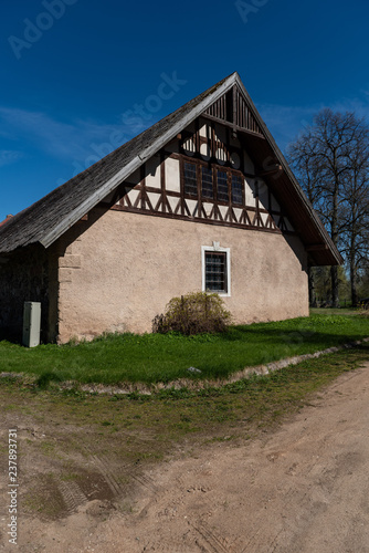 old wooden countryside house architecture details © Martins Vanags