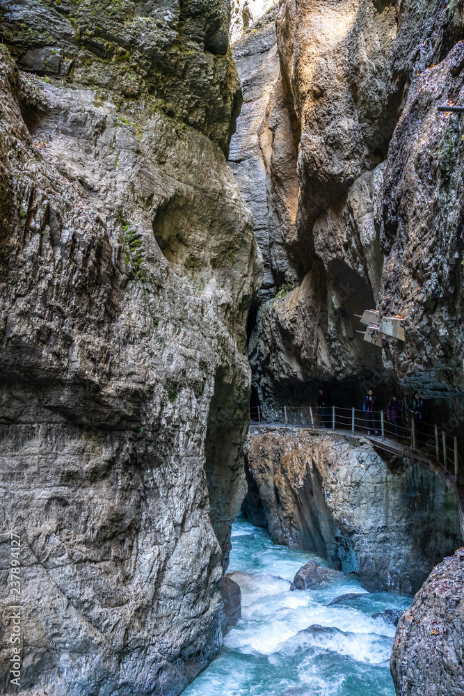 Obraz premium Deutschland - Bayern - Garmisch-Partenkirchen - Partnachklamm