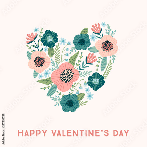 Floral design concept for Valentines Day and other users.