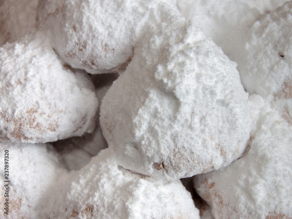 Greek traditional christmas sweets (kourambiedes) as texture/background Greek traditional christmas sweets (kourambiedes) as texture/background
