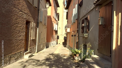 street of ancient village on Modena hills photo