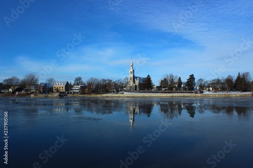 Beloeil, Quebec, Canada from Across the Richelieu River