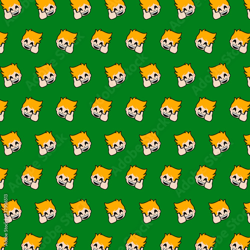 Little boy - emoji pattern 06
