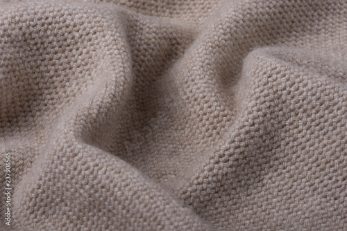 Soft natural wool texture for background. Selective focus