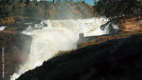 The mighty Murchison falls in Murchison Falls National Park, Uganda photo