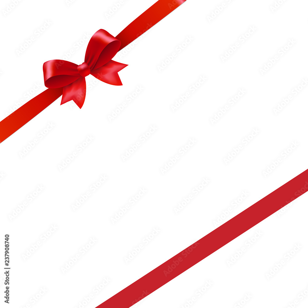 Red Ribbon Bow