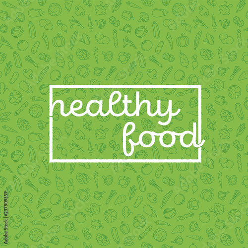 Healthy food poster