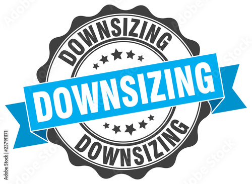 downsizing stamp. sign. seal