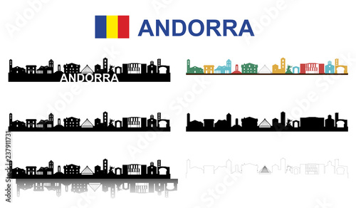 Andorra la vella, großes Set