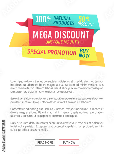 Exclusive Natural Products Vector Illustration