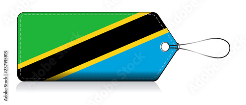 Tanzanian emoji flag, Label of  Product made in Tanzania
