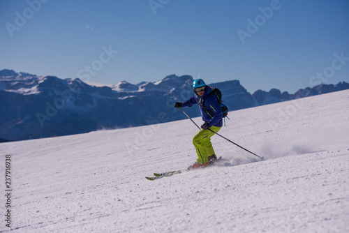 Wallpaper Mural Skier having fun while running downhill Torontodigital.ca