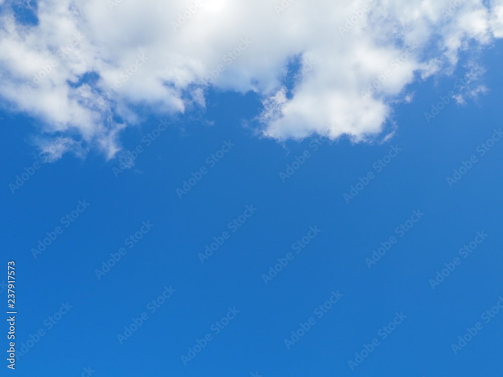 Blue sky with white clouds Blue sky with white clouds