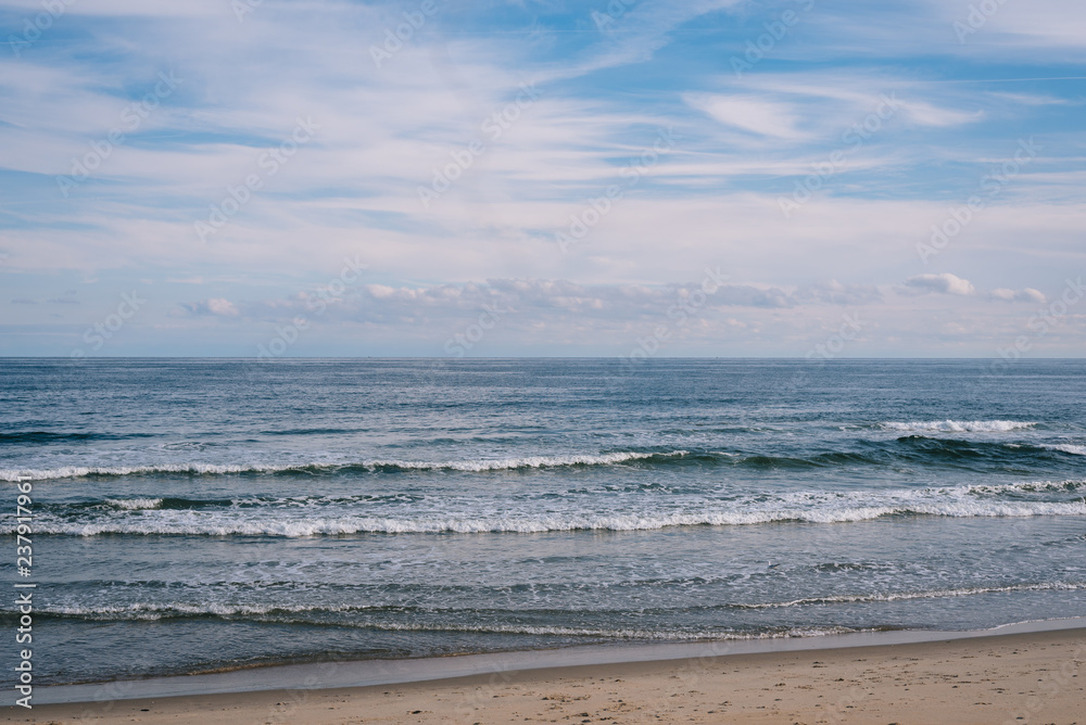 The Atlantic Ocean in Asbury Park, New Jersey. The Atlantic Ocean in Asbury Park, New Jersey.