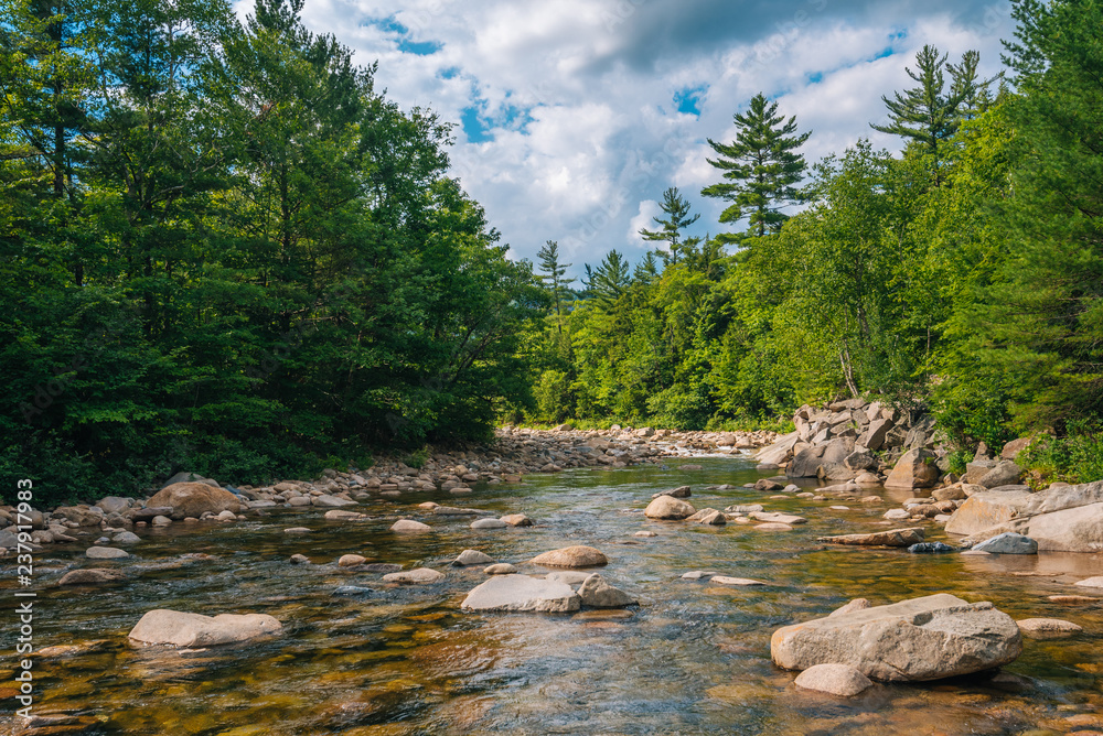 The Swift River, along the Kancamagus Highway in White Mountain National Forest, New Hampshire
