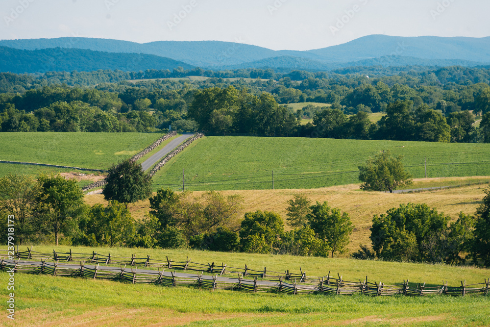 Rolling hills at Antietam National Battlefield, Maryland