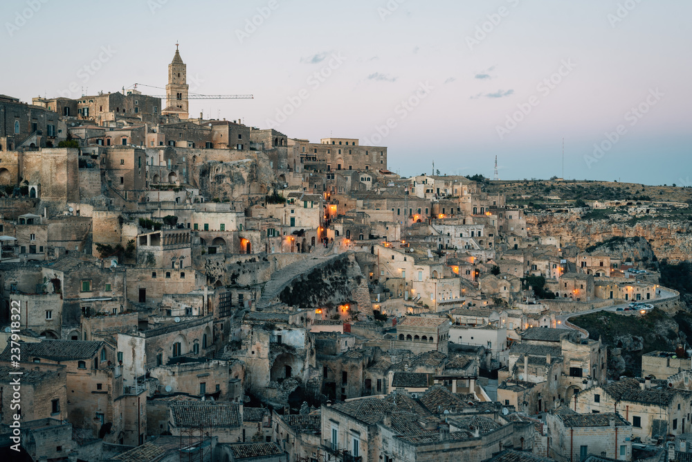 A view of Matera, Basilicata, Italy