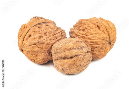 Three large walnuts