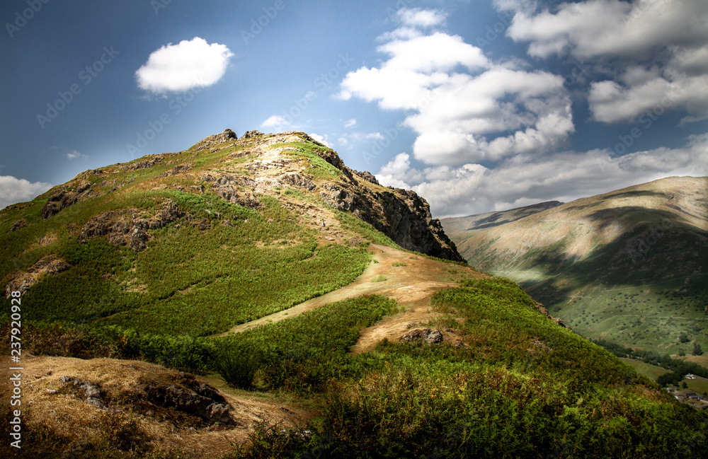 Beautiful sun dappled view of the 