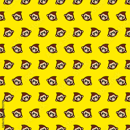 Monkey - emoji pattern 78