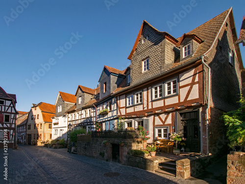 In der Altstadt von Büdingen, Wetterau, Hessen, Deutschland 