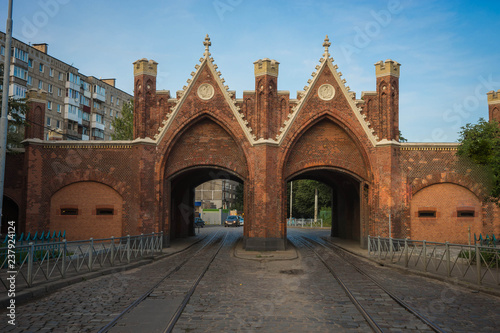 Brandenburg Gate in Kaliningrad (formerly Koenigsberg) in Russia photo