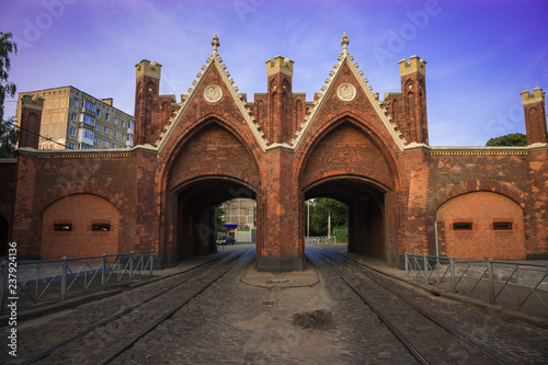 Brandenburg Gate in Kaliningrad (formerly Koenigsberg) in Russia photo