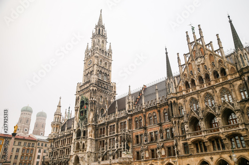 Old City Hall and Marienplatz in Munich Germany