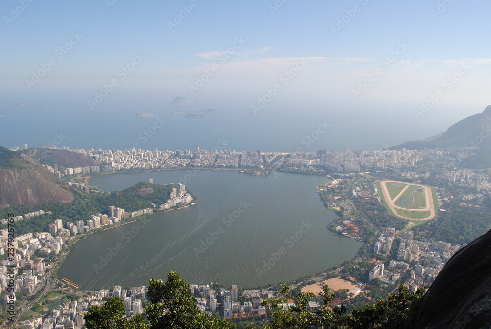 aerial view of the city Rio de Janeiro