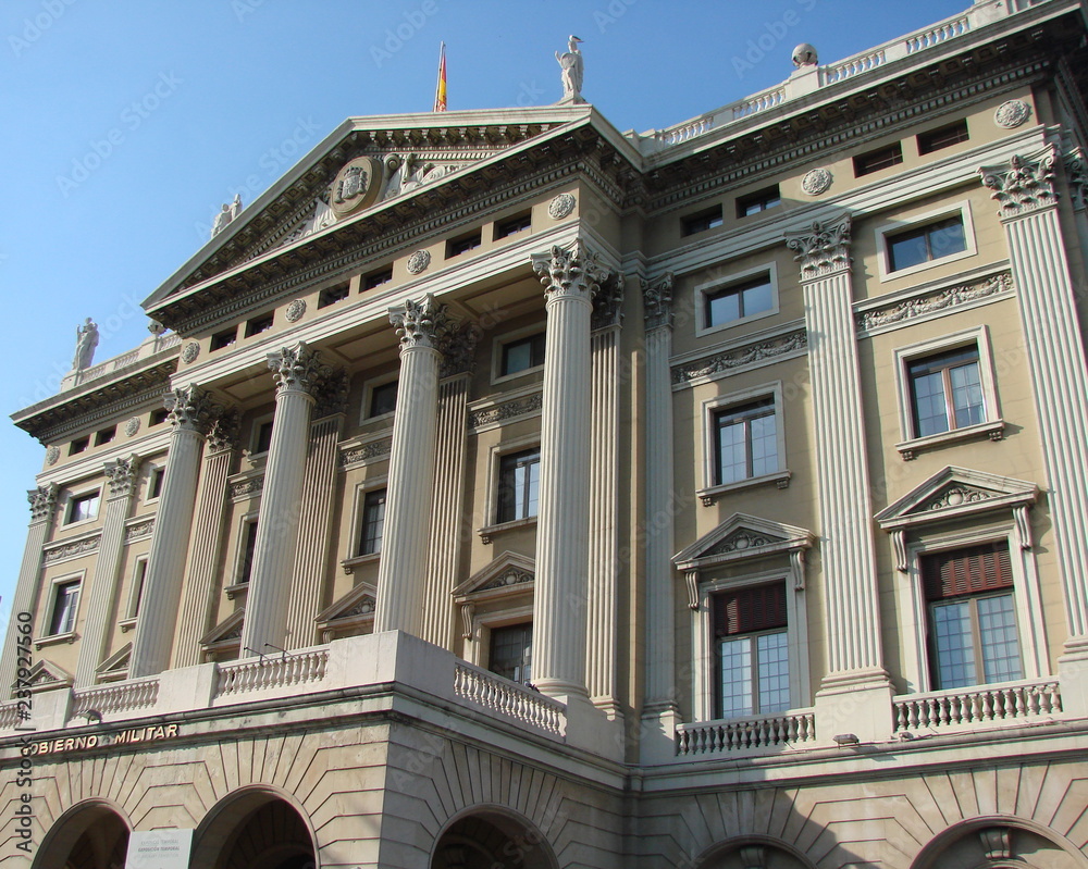 Panorama of unique buildings on the streets of the historical regions of the city against the background of the spring blue sky. Panorama of unique buildings on the streets of the historical regions of the city against the background of the spring blue sky.