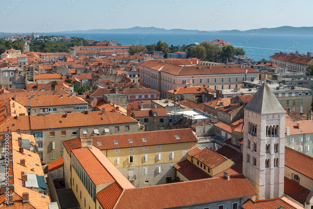 view of the city of zadar croatia