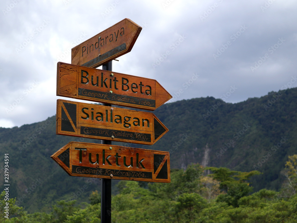 Indonesia, Sumatra island, lake Toba, Samosir island, Tuk-Tuk Peninsula