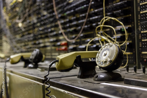 vintage telephone exchange